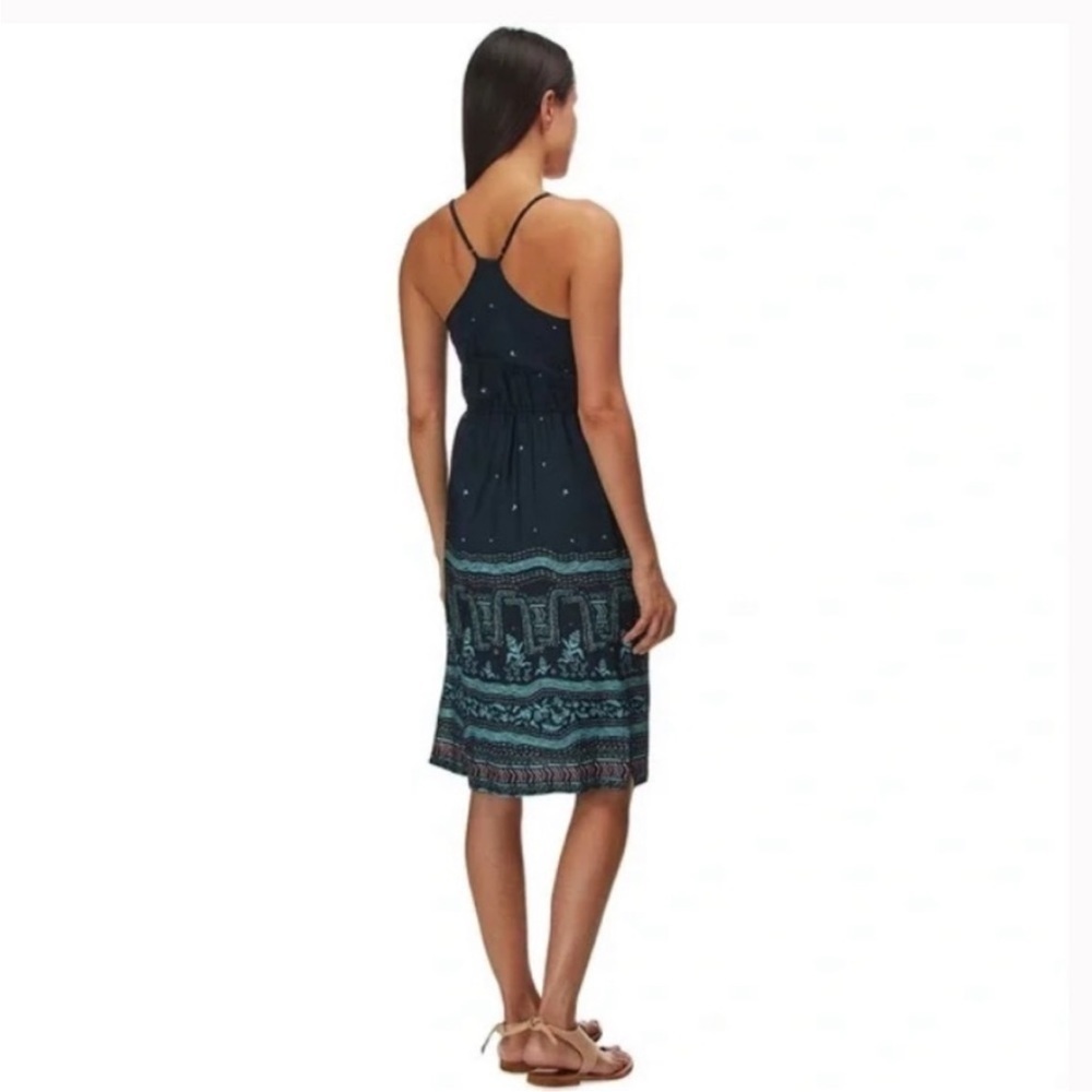 Patagonia SMALL Wildflower Floral Print Racerback Dress Navy Blue FLAW - Picture 2 of 12